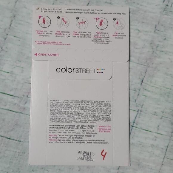 New and sealed Color Street Retired All Wild Up - Picture 2 of 3